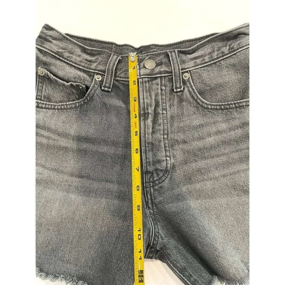 Lucky Brand Women’s Denim Jean Traveler Shorts Sz 0 Gray/Black Distress Frayed - Picture 10 of 14